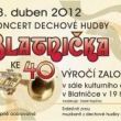 Plakát na jubilejní koncert